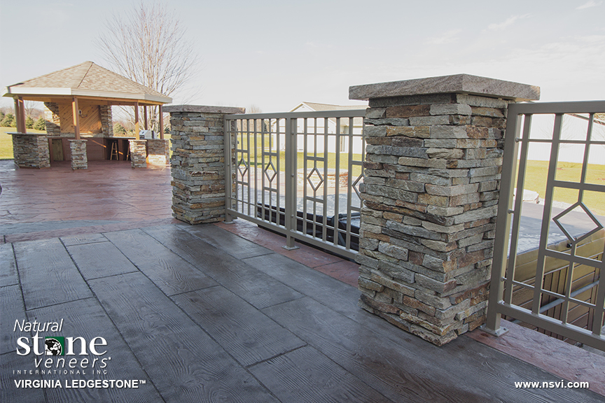 Virginia Ledgestone™ Gazebo Fond du Lac Natural Stone