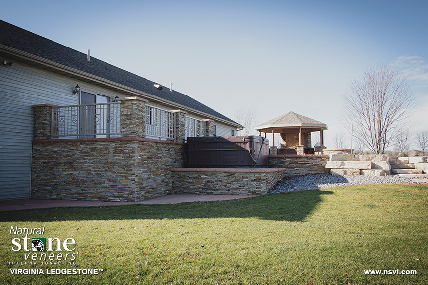 Virginia Ledgestone™ Gazebo Fond du Lac Natural Stone