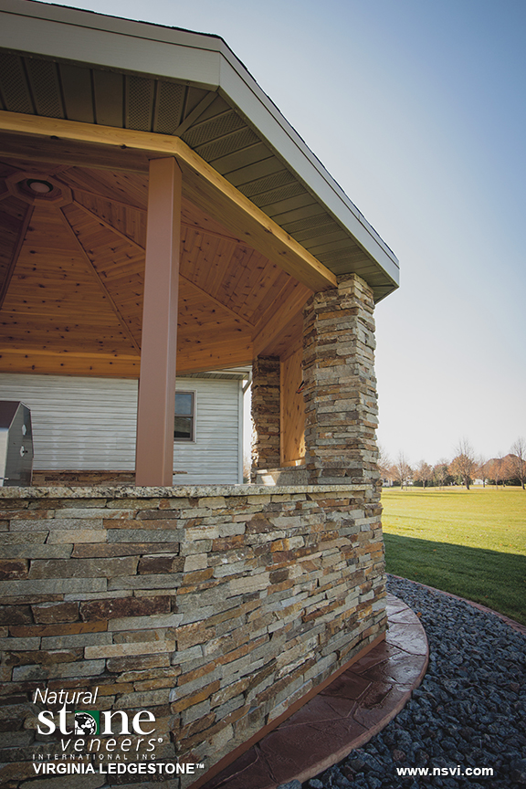 Virginia Ledgestone™ Gazebo Fond du Lac Natural Stone