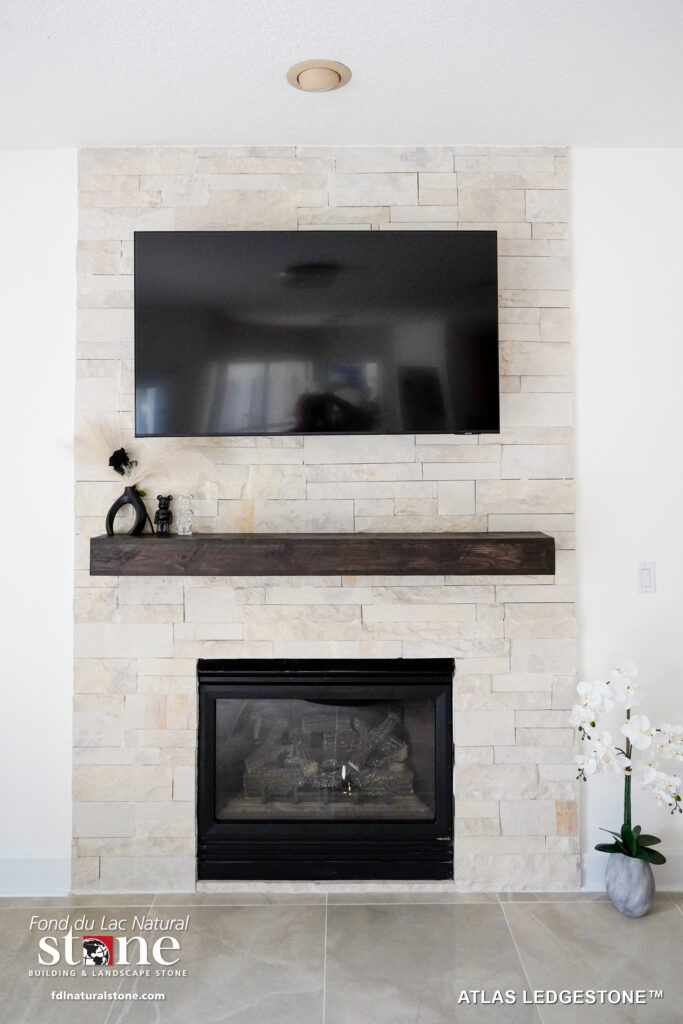 Atlas Ledgestone™ - Interior Fireplace - Fond du Lac Natural Stone